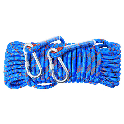 Xinbaolin escape rope emergency escape fire prevention rapid descent rope safety rope 10mm*30 meters (comes with double hooks