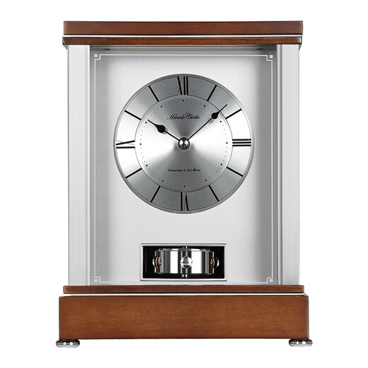 赫姆勒时钟（Hermle Clocks）欧式现代座钟客厅实木报时摆件低音低噪台式坐钟 QT003-110003