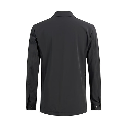 柒牌【商场同款】风衣男秋季商务通勤干部装黑色休闲外套 黑色 XL