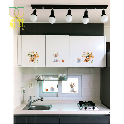 Autocollants muraux coréens couvrent les défauts de cuisine, de salle de bain et de salle de bain étanche des carreaux de céramique autocollants imitation porcelaine autocollants tridimensionnels fleurs CSGT-12116 17x17cm