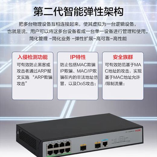 华三（H3C） 交换机 S5008PV5-EI-HPWR 8千电+2千光