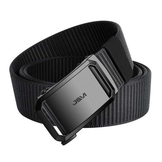 Extremely men's canvas automatic buckle belt nylon casual denim belt young people tactical pants belt holiday gift