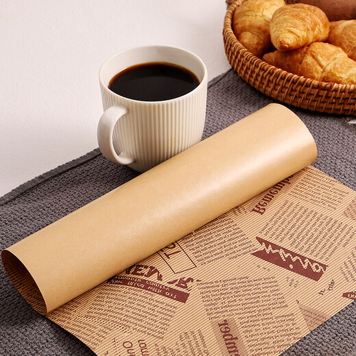 Badger sandwich wrapping paper toast burger hand cake baking greaseproof paper breakfast portable laminating paper 100 sheets