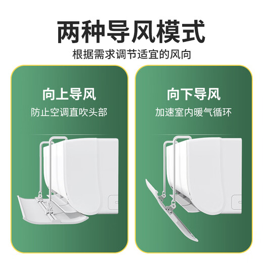Little Queen punch-free hanging air-conditioning windshield anti-direct blow baffle wall-mounted installation-free air outlet confinement shield air-conditioning universal baffle front hanging plastic steel model