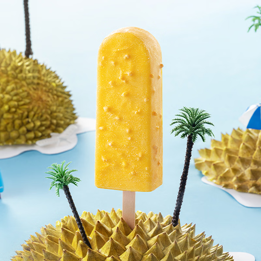 Northeast Daban Musang King Durian Crispy Ice Cream 87g*5 sticks boxed sticks cold drink ice cream wholesale