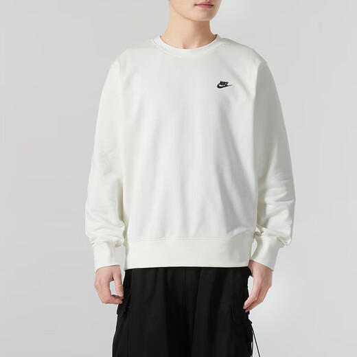 Nike (Nike) Sweat-shirt masculin 2025 Automne Outdoor Fitness Training Logo Logo tendance à la mode décontractée confortable FN3889-133 / Logo de broderie blanche / principalement recommandé L L