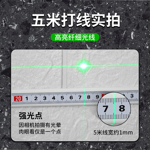 Laise laser 2-wire 3-wire 5-wire green light level LSG649 high-precision strong light thin line infrared automatic level meter Red light 5-wire high-precision LS686SPD standard version standard single electric