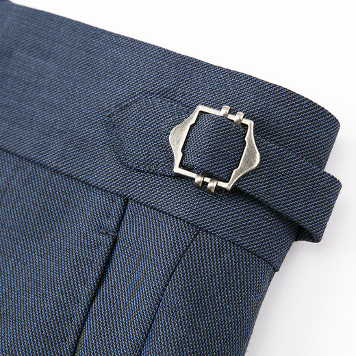 BAROMON handmade half linen lining 100% wool suit men's British fabric double suit business formal half linen lining - blue and green 165B (single suit top)