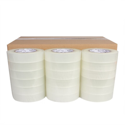 
Transparent tape express packaging sealing tape large roll sealing tape paper beige width 4.5/6.0 tape transparent and white width 55 thick 2.0 length 12048 rolls