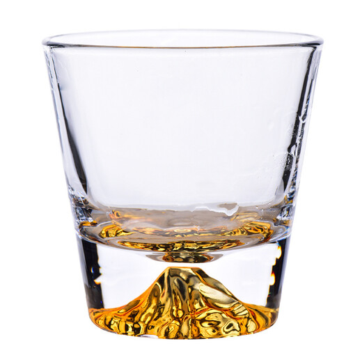 Japan's Mount Fuji heat-resistant crystal glass handmade whiskey cup couple cup gift box set Mount Fuji cup single gift box