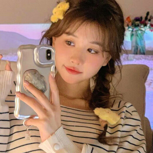 Soft cute star chubby yellow five-pointed star plush hairpin girl hairpin cute hair accessories dopamine jewelry soft cute star 1 pack