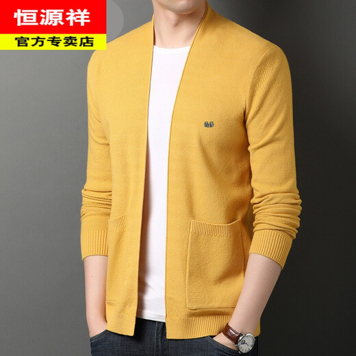 Hengyuanxiang Stricker Pullover Herren-Strickjacke Frühling und Herbst Dünne Woll-Strickjacke für Männer mittleren Alters und junge Männer mit Männern Nadel schwarzen XL 175