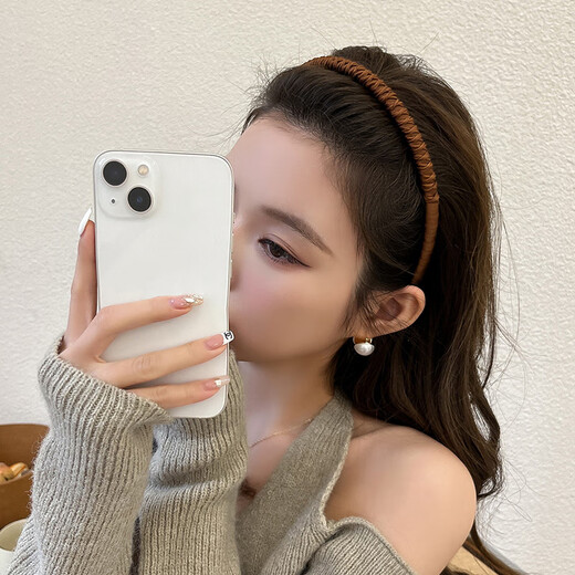 Chimera (CHIMERA) 2 pieces simple and versatile wrapped acrylic headbands for women, Korean version of Internet celebrity thin headbands, outer departure card, birthday gift for girls