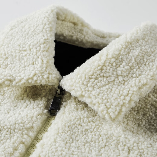 JEEP SPIRIT Vest Men's 2025 Autumn and Winter Casual Fashion Velvet Vest Waistcoat Warm Jacket Off-White XL