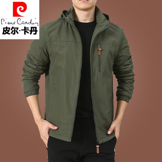 皮尔卡丹（pierre cardin）户外男士夹克秋冬季2024新款中年男装秋装上衣服加绒外套男春秋厚 深蓝9898 加.绒款 XL