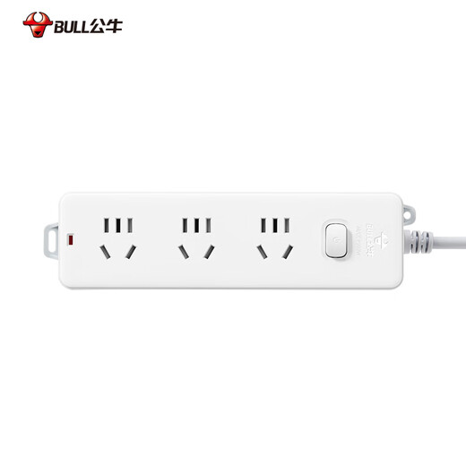 BULL socket with child protection door/new national standard socket/row/socket/GN-212 three-position master control, total length 1.8M