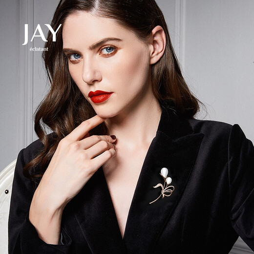 Jay brooch, high-end female corsage, accessories, pin gift box, birthday gift for mother, mother-in-law, elders