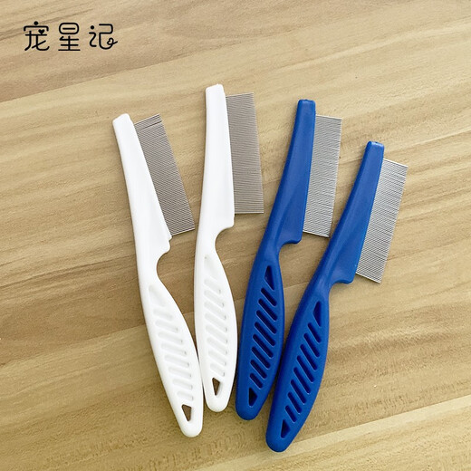 Pet Star Notes Pet Flea Comb, Fine Tooth Comb, Flea Comb, Cats and Dogs Eye Gum Comb, Blue Large Size