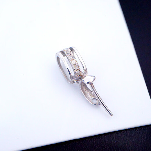 Time Bird 18k gold buckle jade pendant melon seed buckle beeswax pendant clip accessories jade clip button Buddha Goddess of Mercy A A1 K white (thick version)