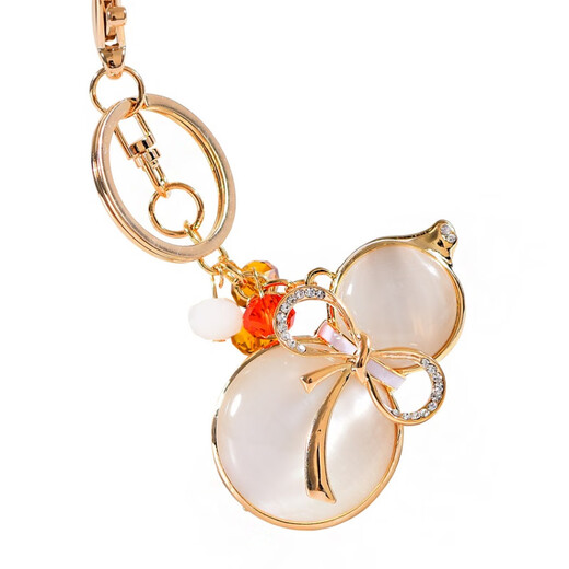 Naais gourde bijoux voitures clés de porte clés de porte-clés Petite décoration suspendue exquise femelle clés haut de gamme pendentif penseur de tempérament gourde dorée