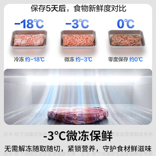 Panasonic Big Seal 2.0 515L French-style multi-door refrigerator household zero-embedded ultra-thin refrigerator automatic ice making first-level energy efficiency NR-EE52BGA-S national subsidy