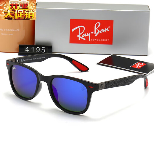 雷朋（RayBan）2023 欧美男女偏光太阳镜时尚潮流出行度假墨镜 Men&aposs sungla 黑框蓝片(深蓝)