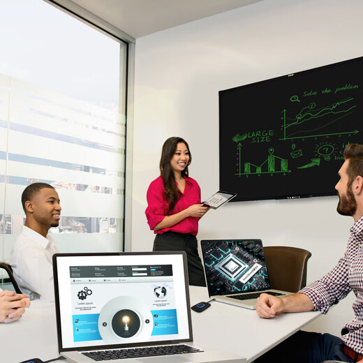 Weiku 55-inch LCD blackboard handwriting board electronic blackboard drawing board large size highlight conference teaching training lecture live broadcast home 55-inch/one-click clear + mobile stand