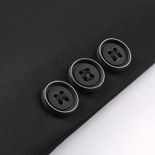 Fat Brother Plus Size Men's Black Gold Light Luxury Series Men's Casual Suit Jacket Plus Fat Extra Large Business Formal Wedding Suit Black Single Suit (Thick Style) 6XL (270-300Jin Jin is equal to 0.5kg)