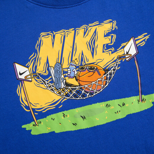 NIKE Nike children's clothing boys' pure cotton comfortable short-sleeved T-shirt 2024 summer new children's short T-shirt