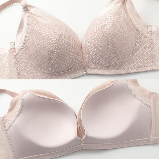 E-BRA Lace Wireless Bra Women's Small Breast Push Up Seamless Underwear KB00221 Holiday Gift Light Flesh LSB 80A