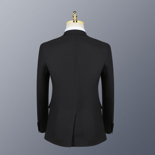 Romon (Romon) Anzug Herrengeschäft formeller Anzug Single Slim Anzug Jacke Bester Groomsman Hochzeitskleid Schwarz 4xl