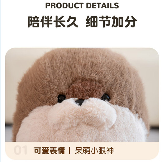 威尔通（WELTSTON）毛绒玩具玩偶布娃娃陪睡大抱枕靠垫生日礼物女生 海豹公仔70cm