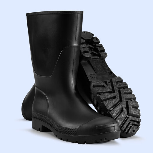 Blue Owl Shield Regenschuhe Herren hohe Röhrchen wasserdichte Schuhe Regenstiefel Meer Anti-Rutsch-Kleber Schuhe tragen resistente Erwachsene Overhoes yx1005 42