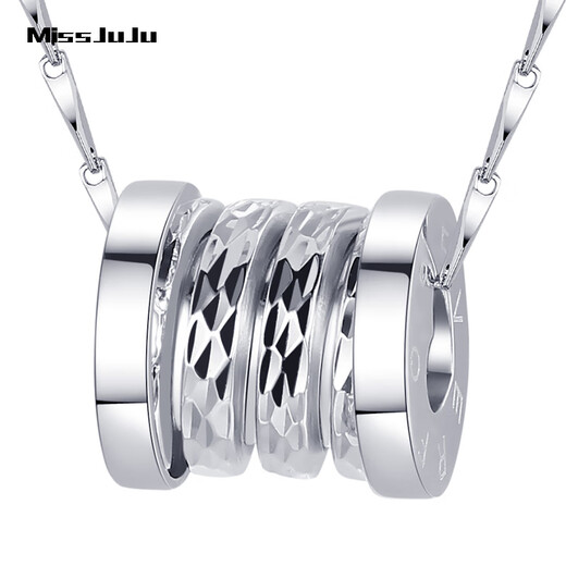 Miss JuJu Pt950 platinum pendant spring transfer bead pendant platinum pendant for men and women couple small waist car flower pendant round hole 5.8-6.0g + delivery leather rope