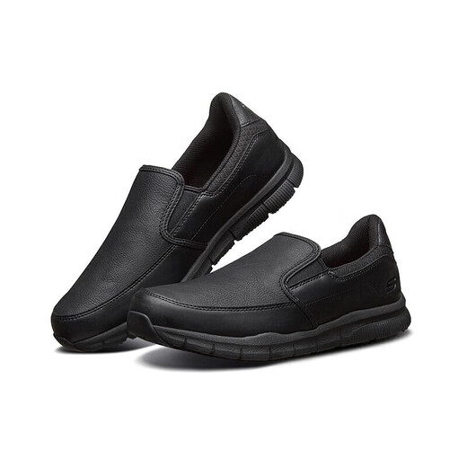 Skechers Herrenschuhe Sommer Ein-Fuß-Geschäftspendelschuhe weiche alleinige Arbeitsschuhe bequeme Freizeitschuhe flache Lazier Schuhe 77157