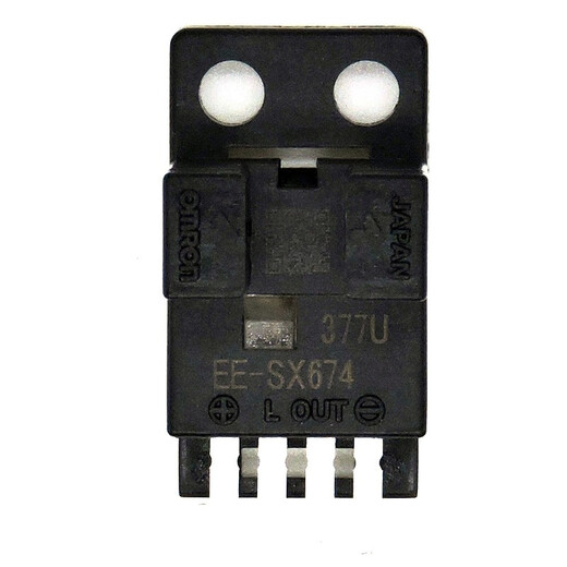 Original Omron EE-SX Miniatur Photoelektrischer Schalter Infrarotsensor U-Slot Induktion L-Typ-Schweißtyp-Plug-in-WR mit Bleidraht 1 Meter EE-SX674 NPN 5-24VDC Light Inlet Light