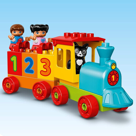 Lego (lego) [Japan direct mail shipped in Japan] LEGO Lego building blocks Debao early education assembled building blocks 18 month treasure digital train 10847 [Toys over 18 months]