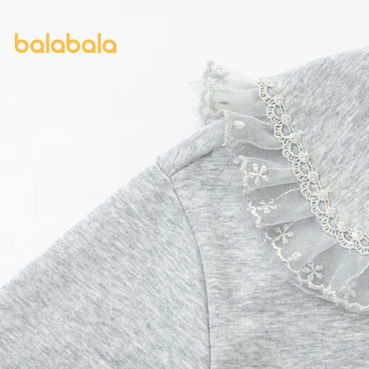 Balabala children's clothing girls jacket children's 2024 fashionable sweet lace lapel children's baby spring clothing 208124105008
