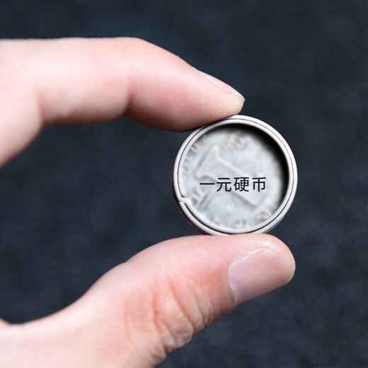鹏境钛合金25mm双层钥匙圈EDC扁圈平圆圈钥匙配件钥匙扣环快挂扣汽车 钛合金侧推圈外径25毫米一只
