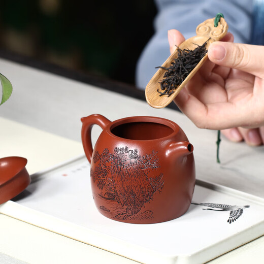 Hidden Pot World Government Subsidy Yixing Purple Clay Pot Purely Handmade Purple Clay Tea Set Teapot Dahongpao Qinquan Pot