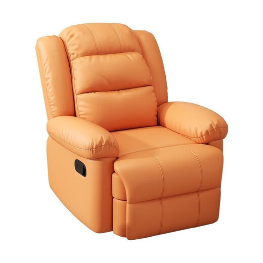 Zhaozhaoyun and Yuetou space sofa cabin electric sofa single person sofa lazy sofa living room massage sofa multi-function sofa orange technology cloth manual sitting lying + shaking