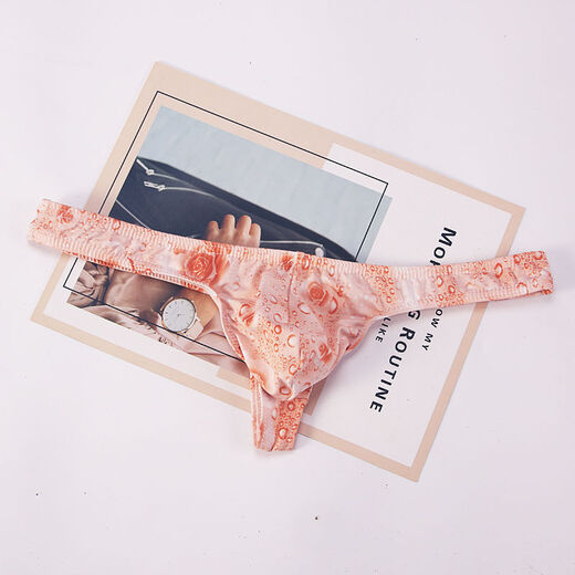 ROSELEX confidential delivery men's sexy thong comfortable bag passionate rose thong underwear sexy S pink