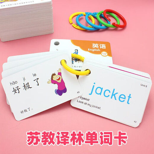 2024年苏教译林版12345年级上下册小学英语单词句型同步对话卡片 一年级下册活动卡/大号 一年级上册单词句型6629张