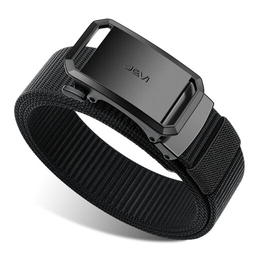 Extremely men's canvas automatic buckle belt nylon casual denim belt young people tactical pants belt holiday gift