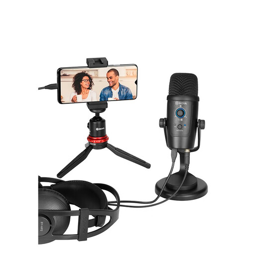BOYA Boya Microphone PM500 Computer USB Android Type-C Directional Desktop Microphone Mobile Live K Song Video Recording Class Dubbing Game Radio Microphone USB Microphone