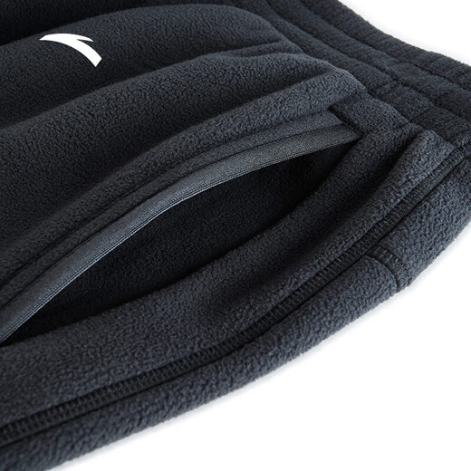 ANTA Outlet Polar Fleece Trousers Men's Autumn and Winter Plush Knitted Casual Sports Pants Loose Tie-Up Sweatpants