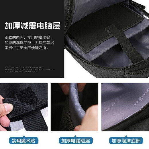 Victoriatourist Mackpack Bolsa de laptop 15.6 pulgadas Mochila de moda Bolsas escolares de hombres y mujeres impermeables V6189