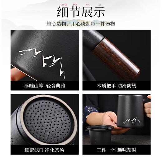 宜甜教师节礼物老师千里江山笔记本礼盒商务礼品定制logo企业公司会议送客户员工故宫文创高档精致礼品 千里江山【水杯套装】