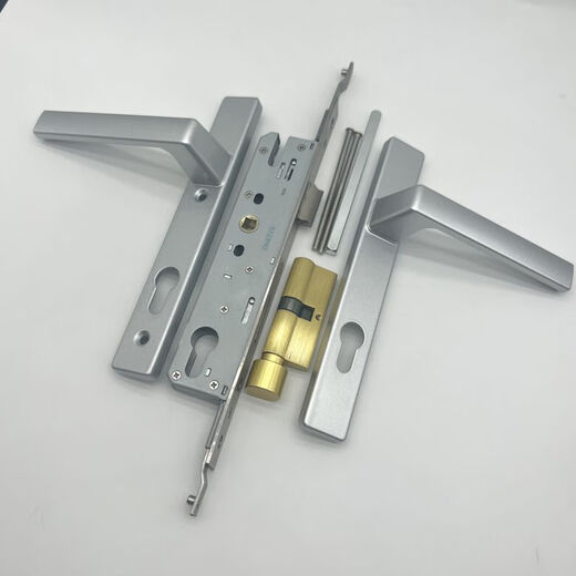 Puente roto 8525/9230 Puerta de pantalla Double Aluminio Aloy Black White Gold Silver COMPLETO SET MANDILLA DE CLACA DE PUERTA ALTA Y BAJA 8520 Punto único 60 mm-80 mm con llave