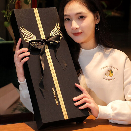 Kourt New Year's Birthday Gift Lipstick Gift Box Angel Yulu You You Cosmetics for Girlfriend and Wife Musical Practical Angel Wings + Music Gift Box + Necklace + Perfume